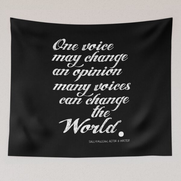 Item preview, One Voice Quote (Black & White Version) designed and sold by Styled Vintage.