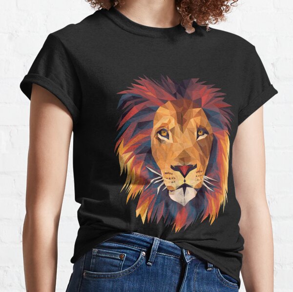 Low-poly Lion Classic T-Shirt