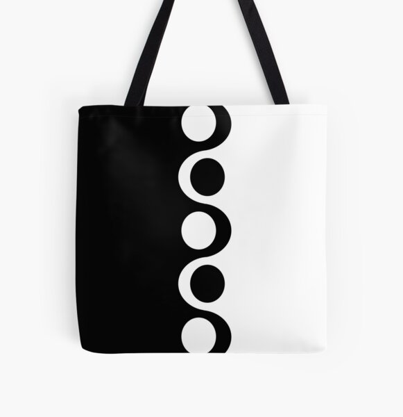 Black White Mod All Over Print Tote Bag