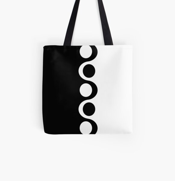 Black White Mod All Over Print Tote Bag