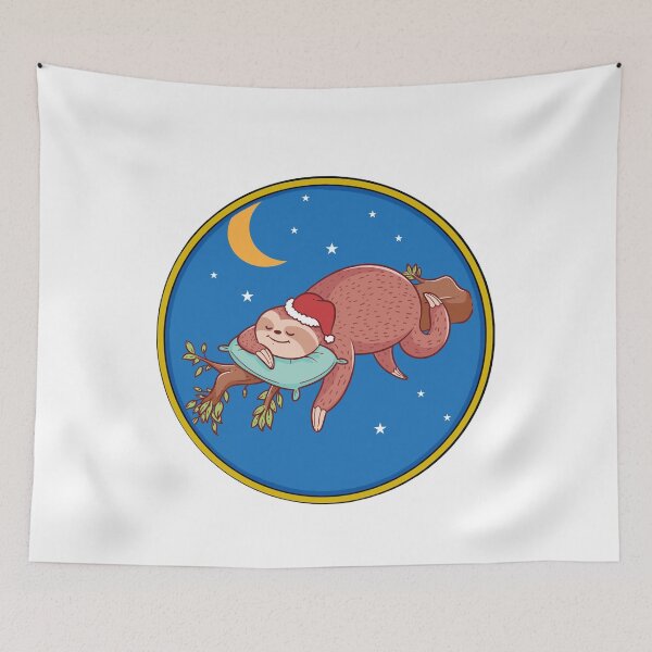 Item preview, funny sloth sleeping in space designed and sold by first season.