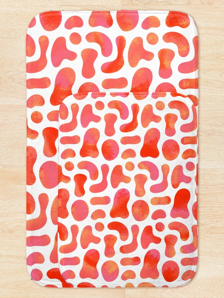 Thumbnail 5 of 6, Bath Mat, Secluded Rouges - Blob Pattern designed and sold by Sheldon Stewart.