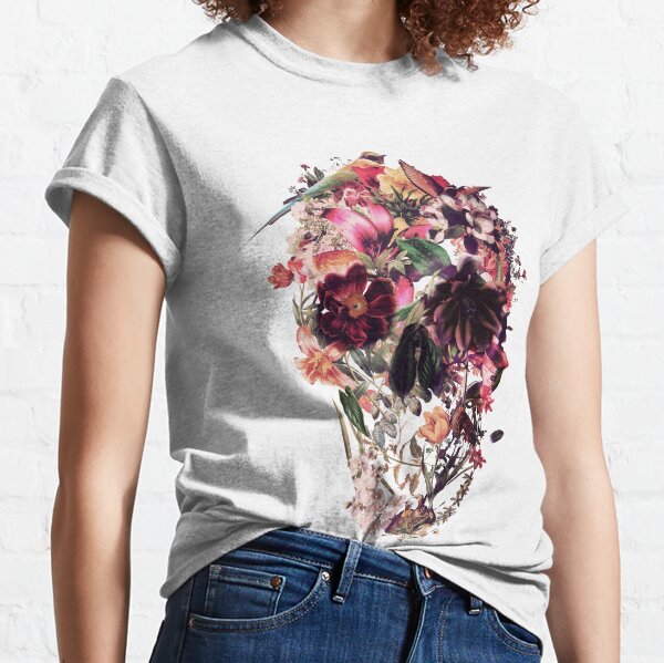 Flower Skull T-Shirts | Redbubble