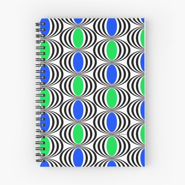 Item preview, Blue Green Black Circles designed and sold by Lois Eastlund.