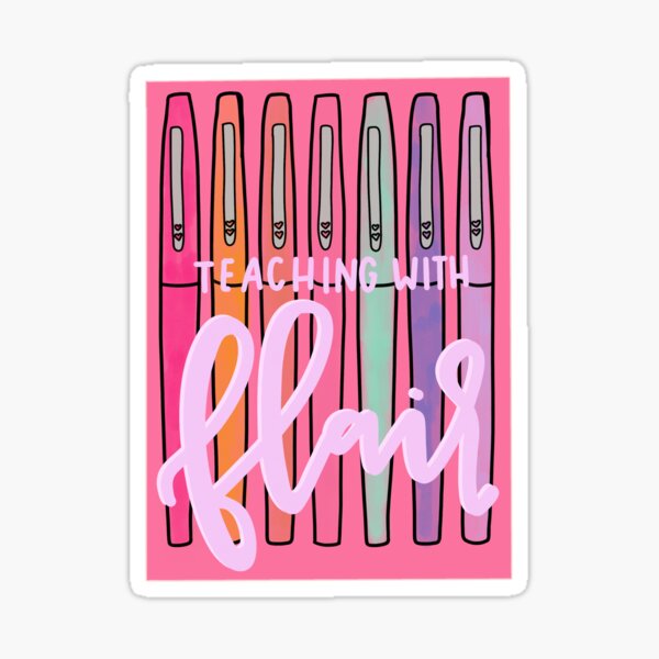 Flair Pens Sticker for Sale by oceandancegirl