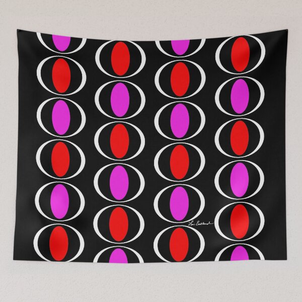 Item preview, Red Pink Mod Circles designed and sold by Lois Eastlund.