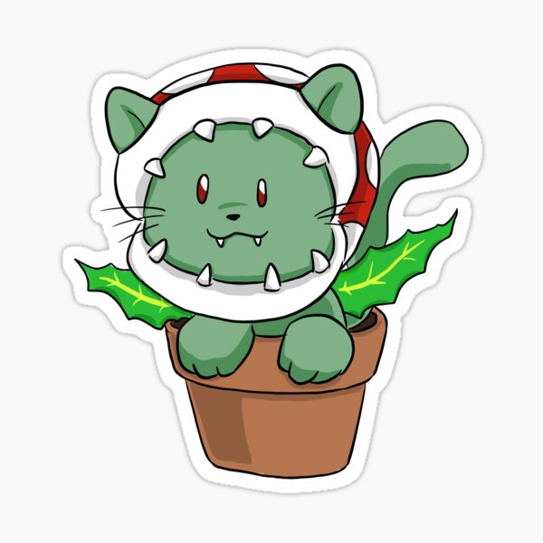 Piranha Cat Sticker