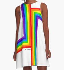 Modern Rainbow A-Line Dress