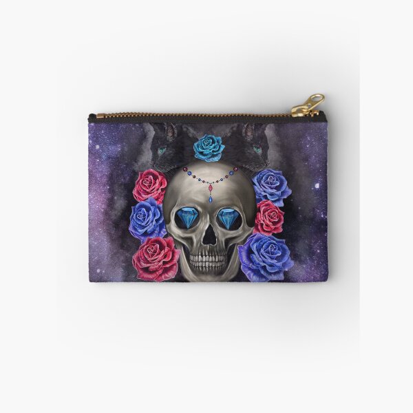 Item preview, Galaxy skulls and roses designed and sold by BlueMothShop.