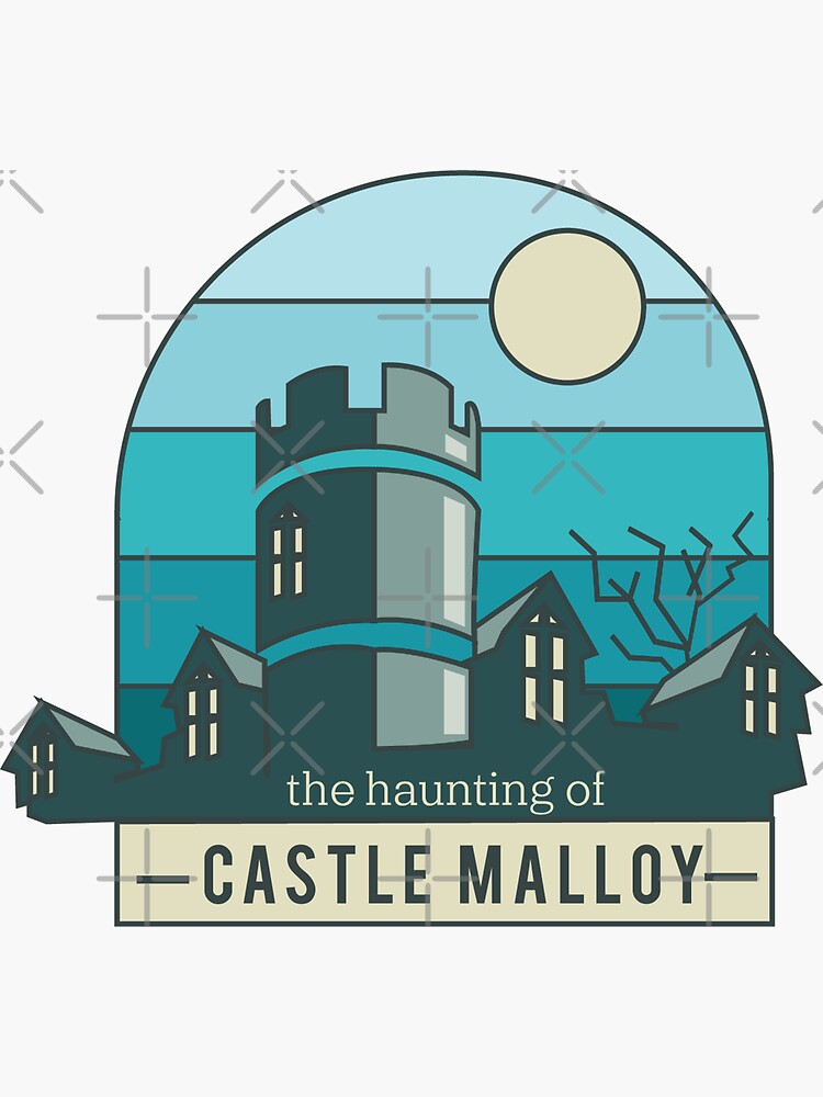 "Castle Malloy Vector Art" Sticker by SeasonallyArtsy Redbubble