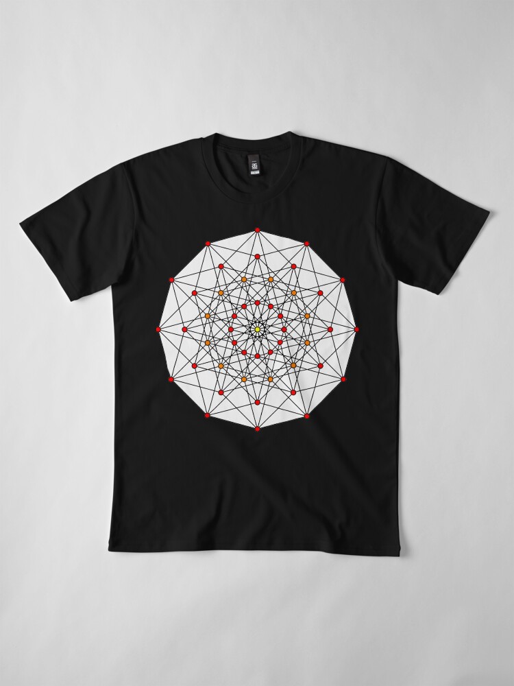 Alternate view of 6-cube hexeract Premium T-Shirt