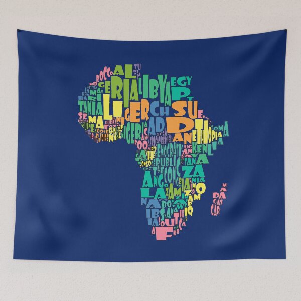 Item preview, African Continent Map Cloud designed and sold by Havocgirl.