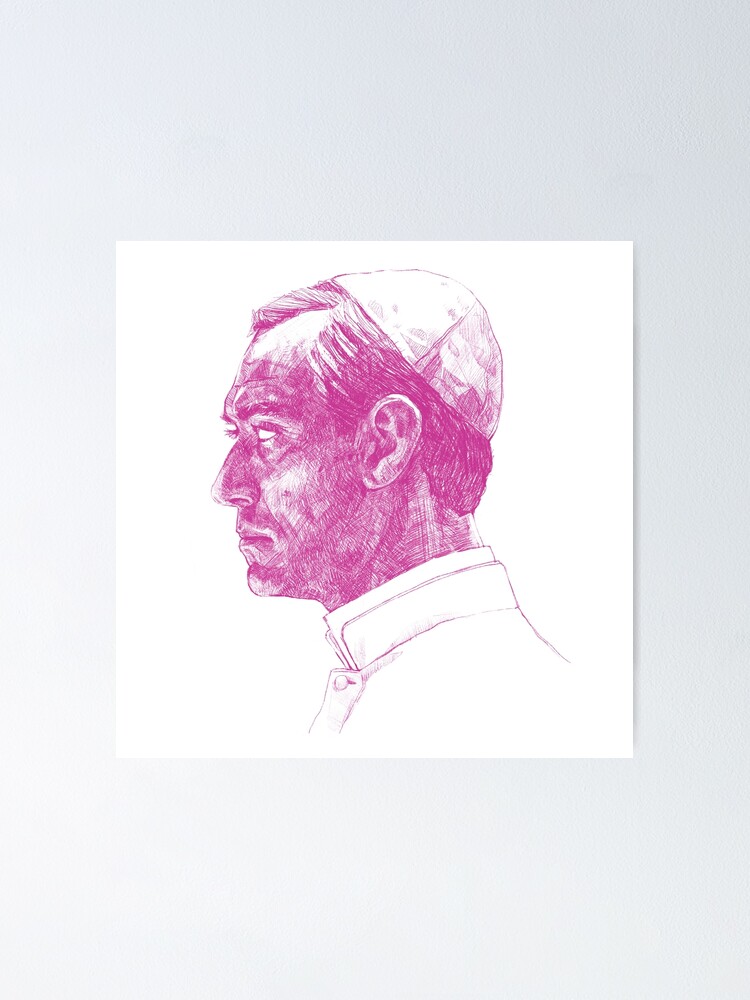 The Young Pope Portrait Poster By Lekrado Redbubble