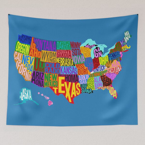 Item preview, United States Color Word Cloud designed and sold by Havocgirl.
