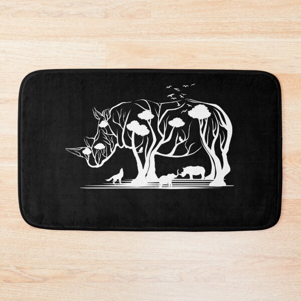 Item preview, Rhino Tree Chubby Unicorn Design / Wildlife Animal Rights Nature Protector Nature Lover Climate Change Gift Idea designed and sold by SimonGs.