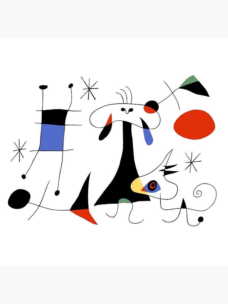 Joan Miro The Sun (El Sol) 1949 Painting Artwork For Prints Posters Tshirts Bags Women Men Kids by clothorama