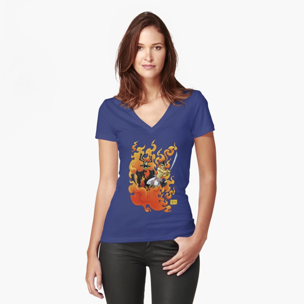 Item preview, Fitted V-Neck T-Shirt designed and sold by Chrisboerlage.