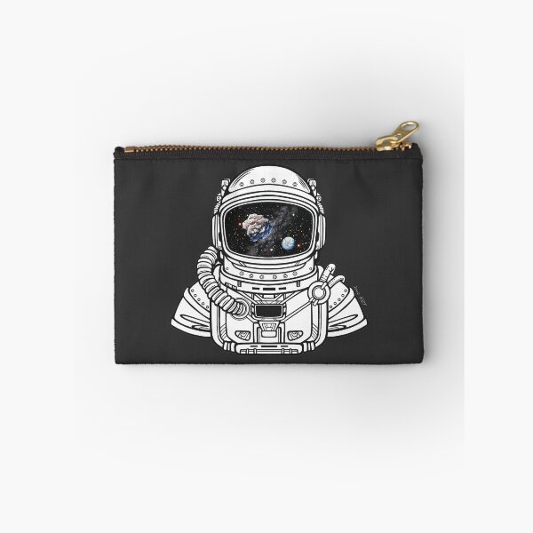 Item preview, SPACEMAN RAINBOW MEETS ASTEROID black and white - white/ Asteroid Day - digital art - by Iona Art Digital designed and sold by IonaArtDigital.