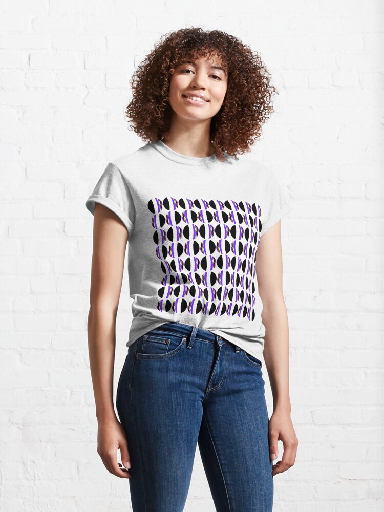 Alternate view of #Pattern, #abstract, #design, #fashion, decoration, repetition, color image,  geometric shape Classic T-Shirt