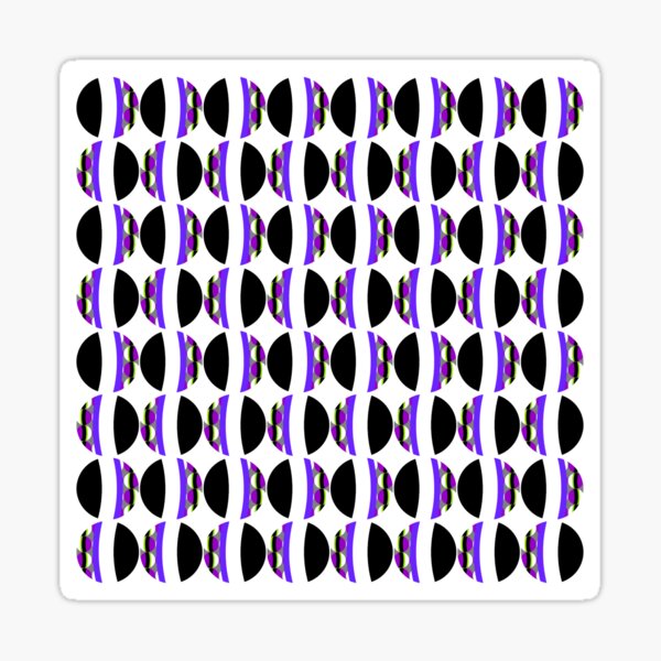 #Pattern, #abstract, #design, #fashion, decoration, repetition, color image,  geometric shape Glossy Sticker
