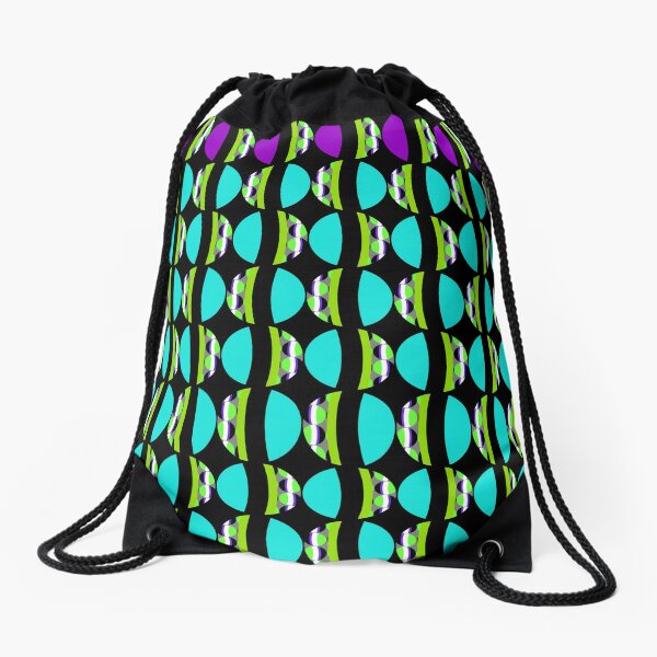#Pattern, #abstract, #design, #fashion, decoration, repetition, color image,  geometric shape Drawstring Bag