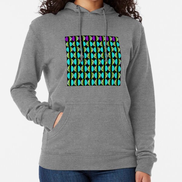 #Pattern, #abstract, #design, #fashion, decoration, repetition, color image,  geometric shape Lightweight Hoodie