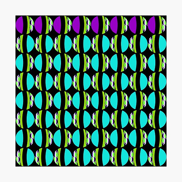 #Pattern, #abstract, #design, #fashion, decoration, repetition, color image,  geometric shape Photographic Print