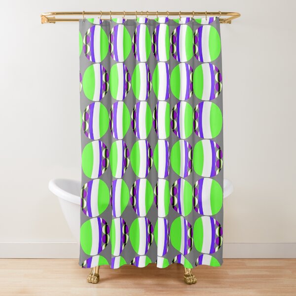 #Pattern, #abstract, #design, #fashion, decoration, repetition, color image,  geometric shape Shower Curtain