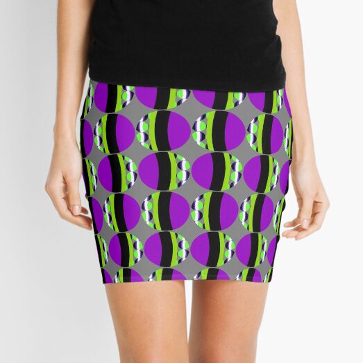 #Pattern, #abstract, #design, #fashion, decoration, repetition, color image,  geometric shape Mini Skirt