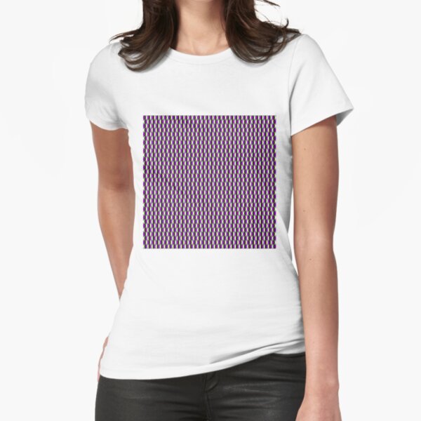 #Pattern, #abstract, #design, #fashion, decoration, repetition, color image,  geometric shape Fitted T-Shirt