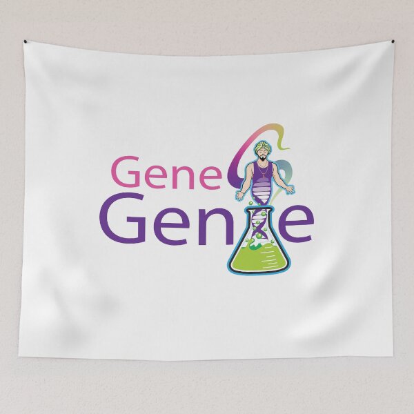 Item preview, Gene Genie in an Erlenmeyer flask with a Rainbow spectrum smoke designed and sold by Zit-Zat-Zot.