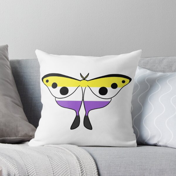 Item preview, Nonbinary Pride Moth designed and sold by avesmx.