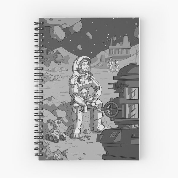 Item preview, Asteroid Outpost IX - Asteroid Day designed and sold by MichaelHoweArts.