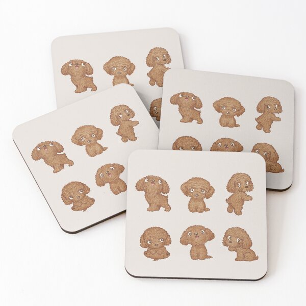 Item preview, Toy-Poodle of various poses designed and sold by Toru Sanogawa.