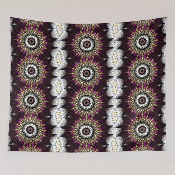 Item preview, Victorian hat pin art photography mandala kaleidoscope fashion and decor designed and sold by LCAppling.