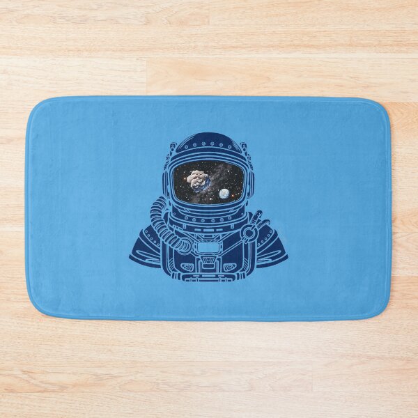 Item preview, SPACEMAN RAINBOW MEETS ASTEROID - blue / Asteroid Day - digital art - by Iona Art Digital designed and sold by IonaArtDigital.