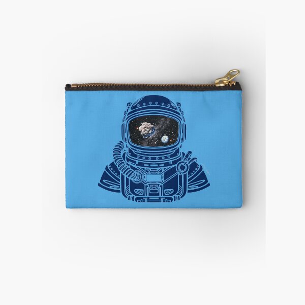 Item preview, SPACEMAN RAINBOW MEETS ASTEROID - blue / Asteroid Day - digital art - by Iona Art Digital designed and sold by IonaArtDigital.