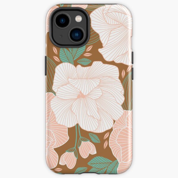 Pink and Brown Roses iPhone Tough Case