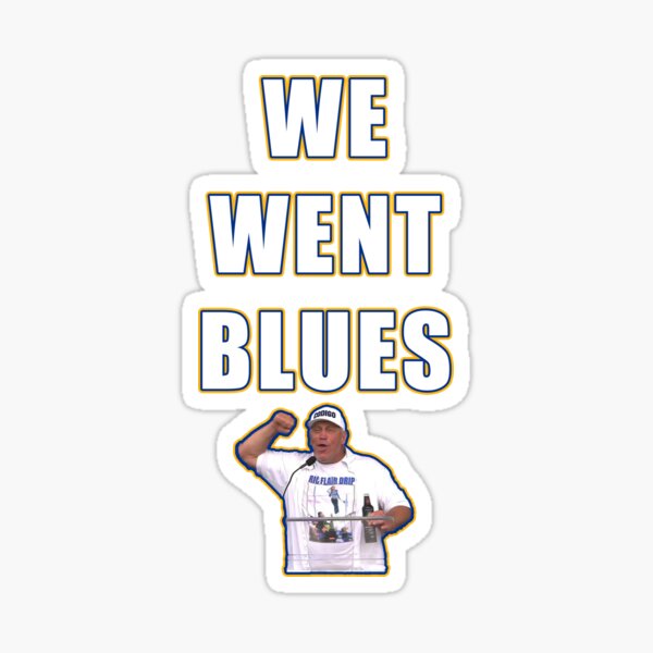 We Went Blues Sticker