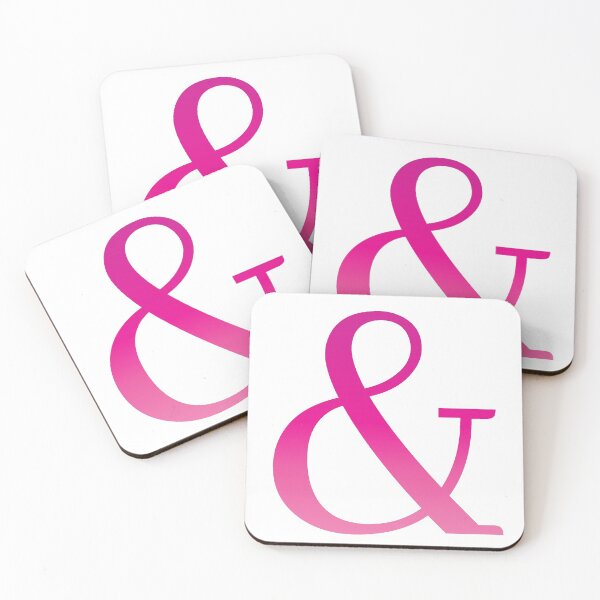 Item preview, Pink Gradient Ampersand designed and sold by PrettySimple Graphic Design.