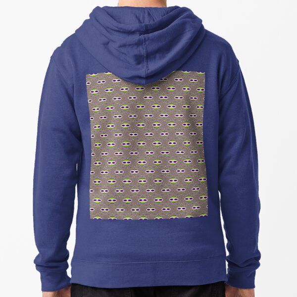#Scrapbook, #design, #pattern, #repetition, abstract, illustration, square, color image, geometric shape, retro style Zipped Hoodie