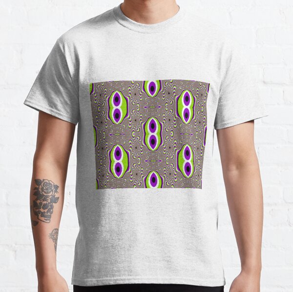 #Scrapbook, #design, #pattern, #repetition, abstract, illustration, square, color image, geometric shape, retro style Classic T-Shirt