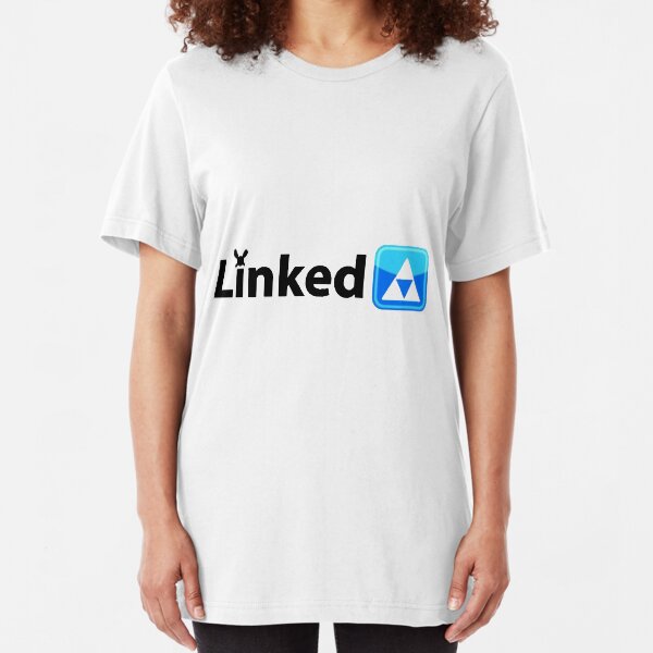 Zelda LinkedIN Parody Logo Slim Fit T-Shirt