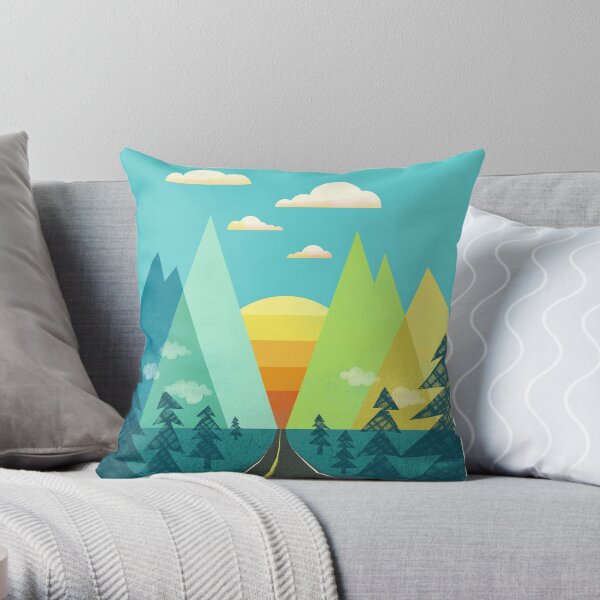 the Long Road Throw Pillow