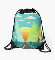 the Long Road Drawstring Bag