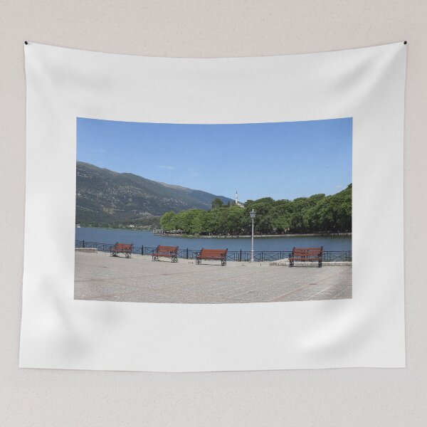 Item preview, Ioannina lake and Ali Pasha Mosque in summer Greece designed and sold by goceris.