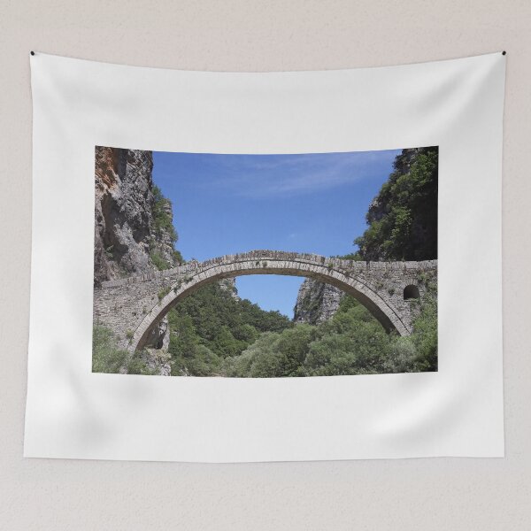 Item preview, kokkori old stone bridge landscape Zagoria Epirus Greece designed and sold by goceris.