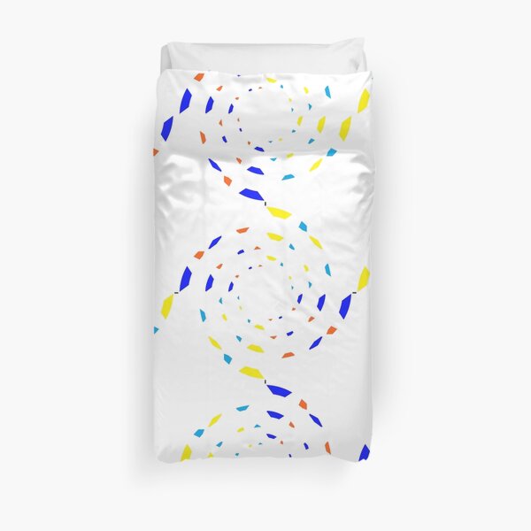 #Scrapbook, #design, #pattern, #repetition, abstract, illustration, square, color image, geometric shape, retro style Duvet Cover
