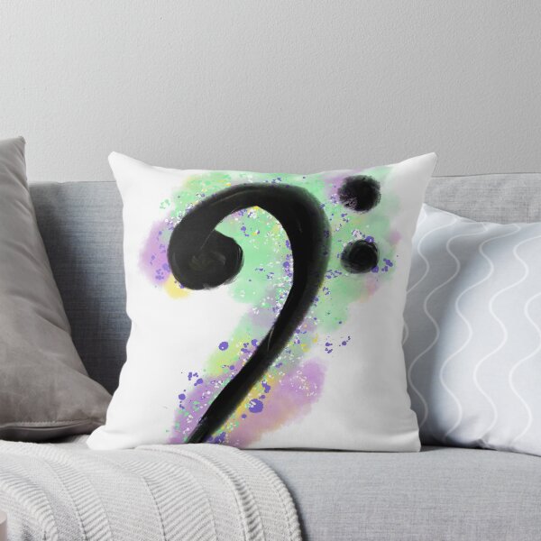 Item preview, Bass Clef acuarela arte digital designed and sold by Feliza Estrada.