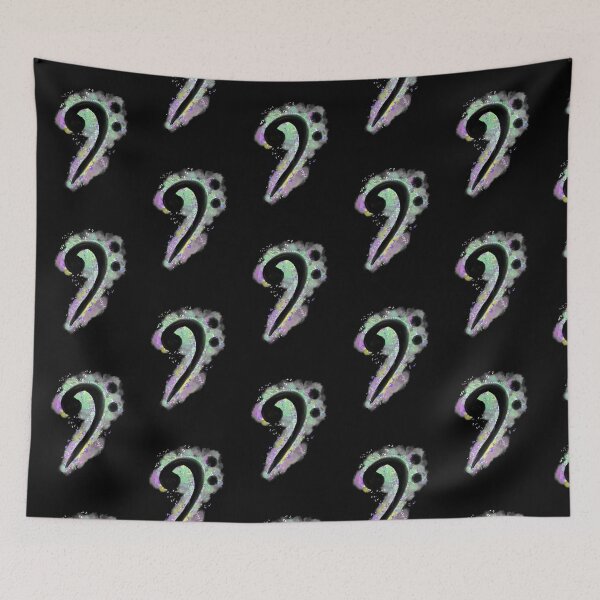 Item preview, Bass Clef Watercolor digital art designed and sold by Feliza Estrada.